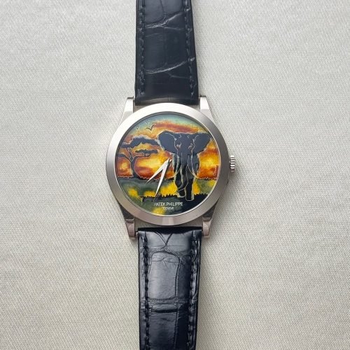 Buy Patek Philippe 5089G-079 Rare Handcrafts Calatrava &ldquo;African Elephant&rdquo; in Geneva and Dubai - K2 Luxury Watches