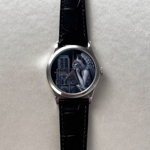 Buy Patek Philippe 5077P-099 &lsquo;Notre-Dame Cathedral&rsquo; Rare Handcrafts Calatrava in Geneva and Dubai - K2 Luxury Watches