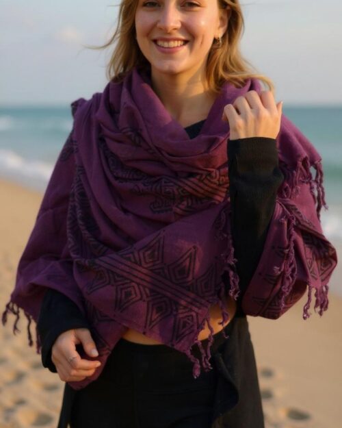 schal-stola-poncho-tuch-boho-chic-lila