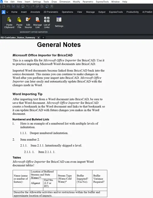 general-notes A document in Word