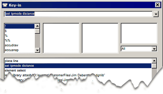 Key in Box 21 - tentative point snaps
