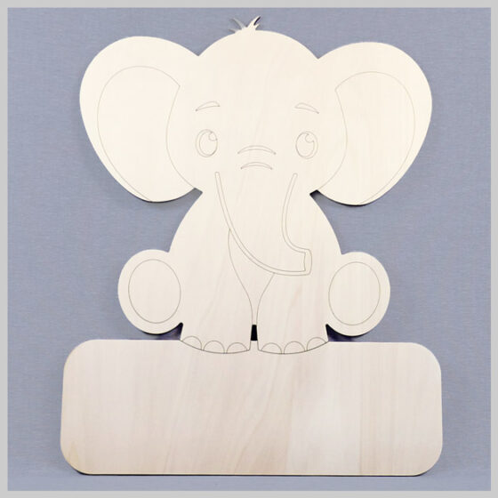 Geburtstafel-Elefant-selber-machen