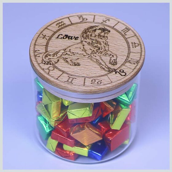 Sternzeichen-L&ouml;we---Kirschbaumholz