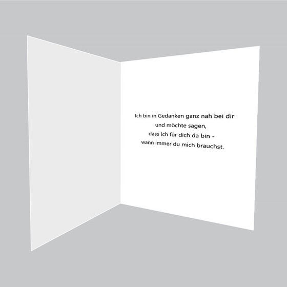 Trauerkarte mit Spruch