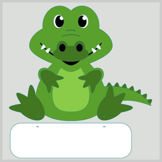 Geburtstafel Krokodil Gross