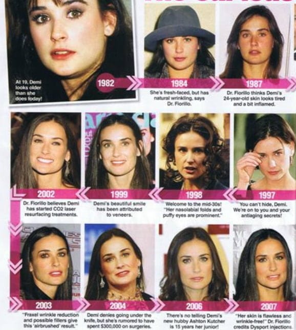 dinții lui demi moore &icirc;n 1998