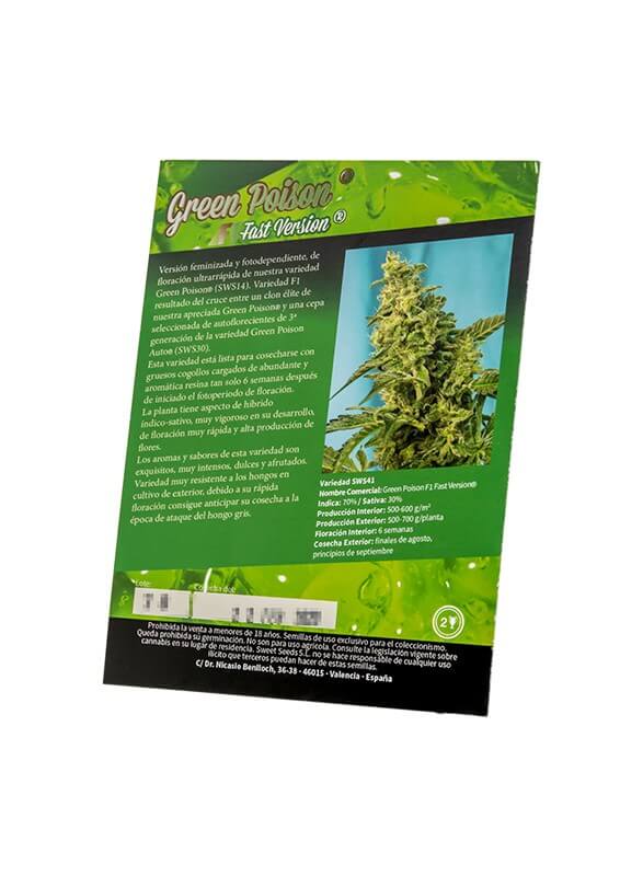 Green Poison FAST Version Feminised Cannabis Seeds by Sweet Seeds