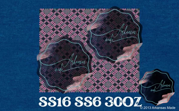 SS16 SS6 premium honeycomb pink grey black Cushion 30oz rhinestone watermark