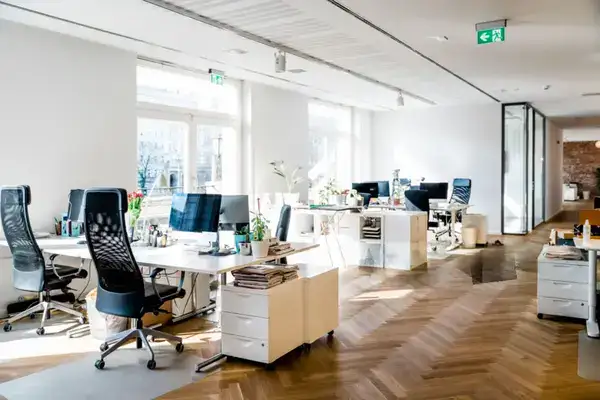 Modern office workspace