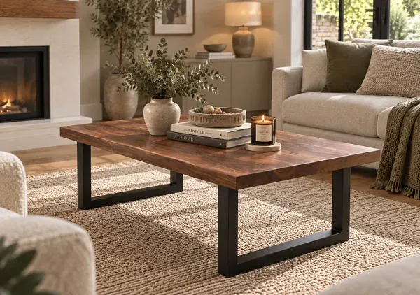 Solid Walnut Coffee Table - Image 3