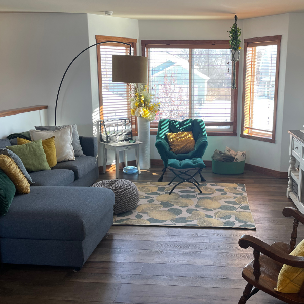 Living room in a home for sale Moorhead MN
