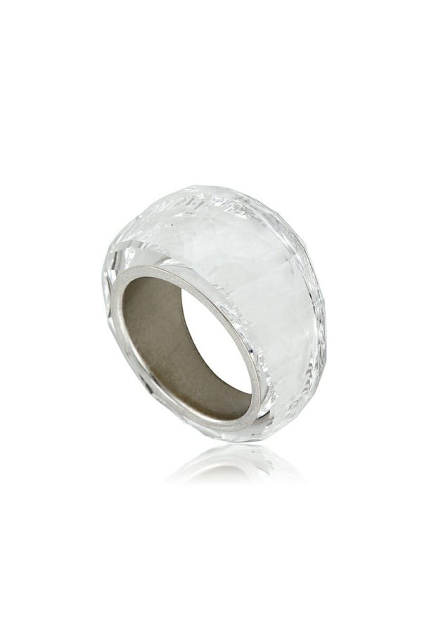 Luxury ring crystal stainless steel