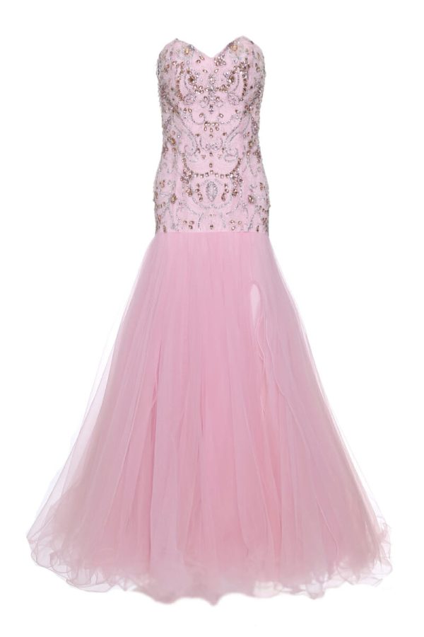 Mermaid ball gown pink