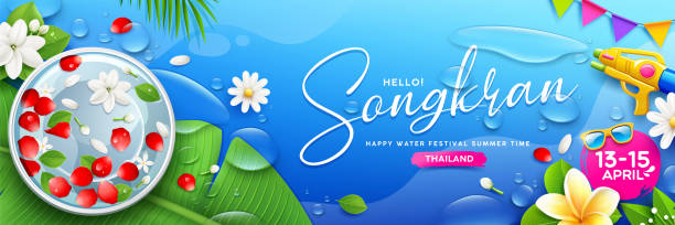 Celebrate Songkran With A Thai-Inspired Coconut & Mango Ice Cream image 1 Songkran Water Festival banner Frosted Fusions