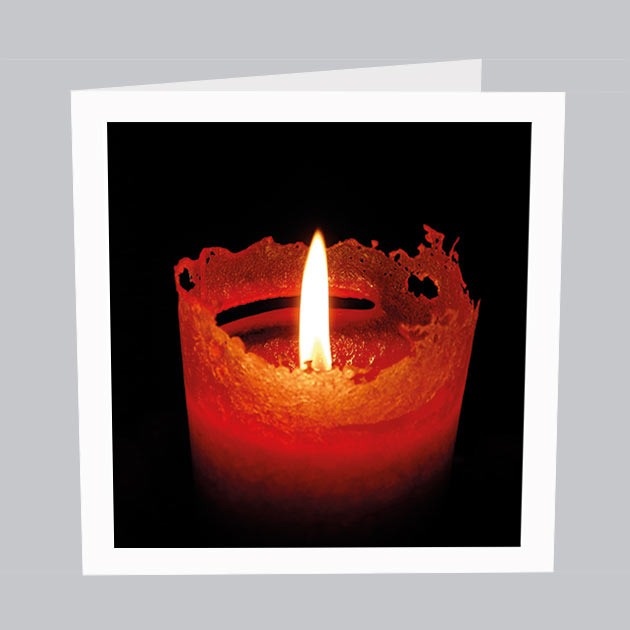 Trauerkarte Kerzenschein