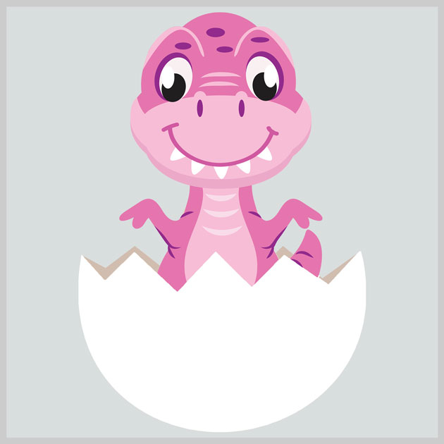 Geburtstafel-Dino