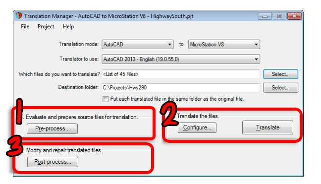TraMainAutoCADTranslator - Convert DWG to DGN