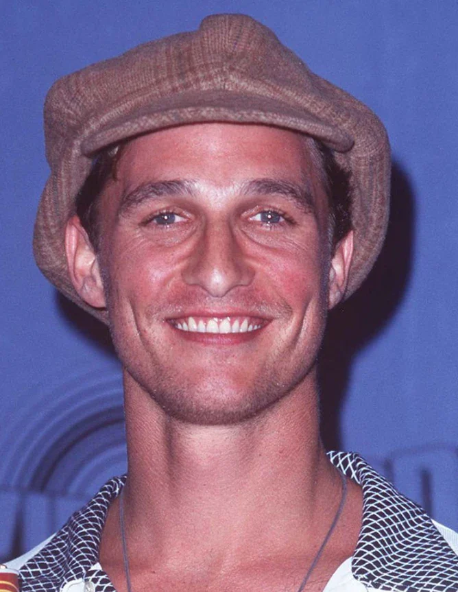 matthew mcconaughey z&auml;hne im jahr 1997