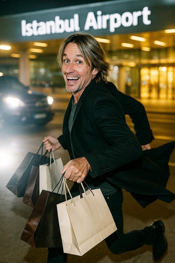 keith urban en el aeropuerto de estambul