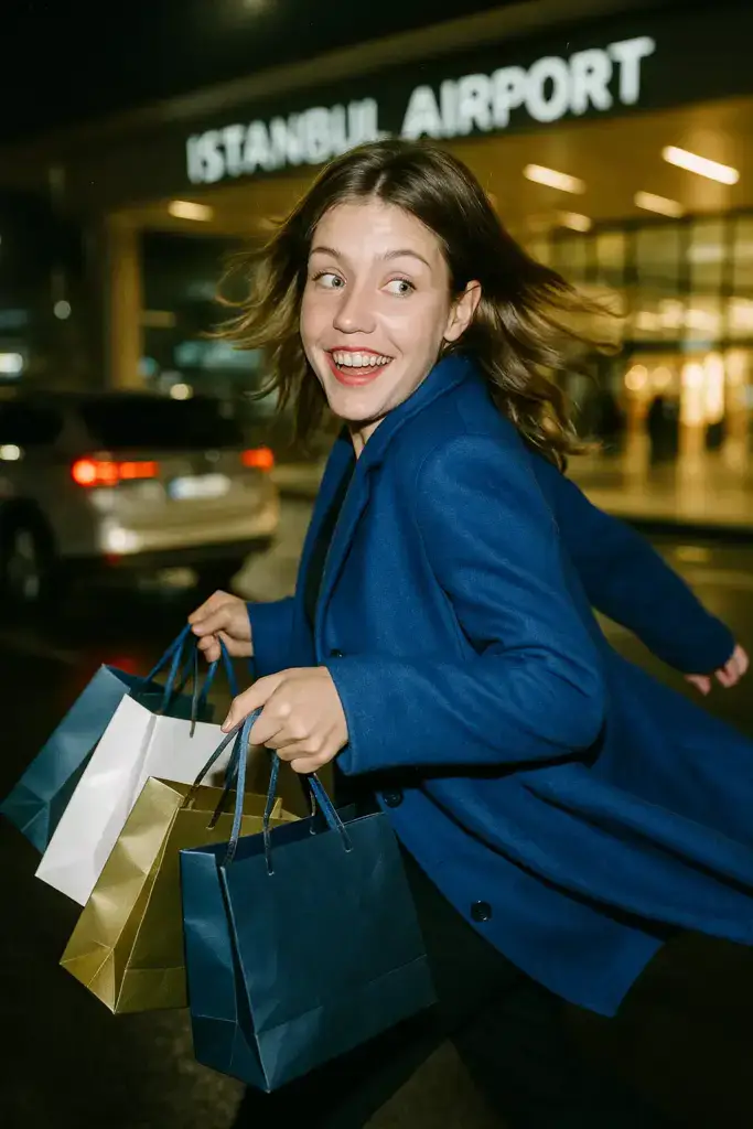 adèle exarchopoulos in istanbul airport