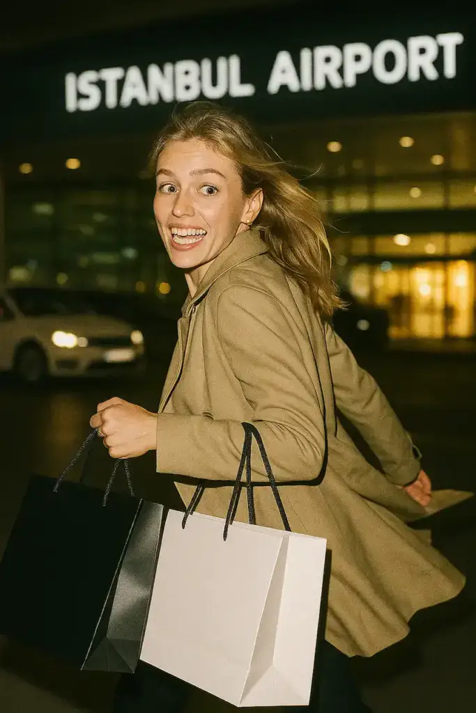anna kalinskaya am flughafen istanbul