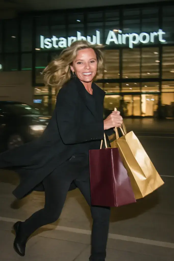 kate moss en el aeropuerto de estambul