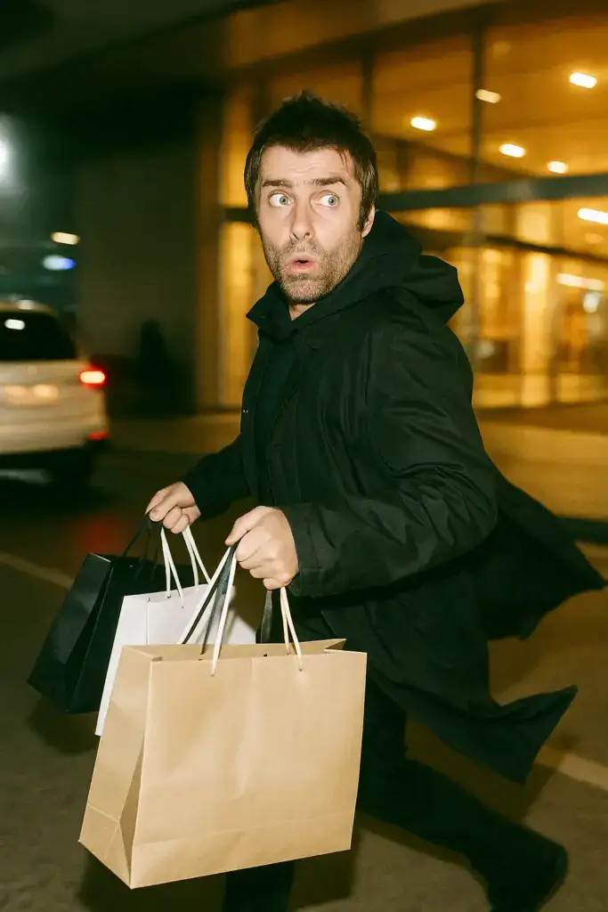 liam gallagher op Istanbul Airport