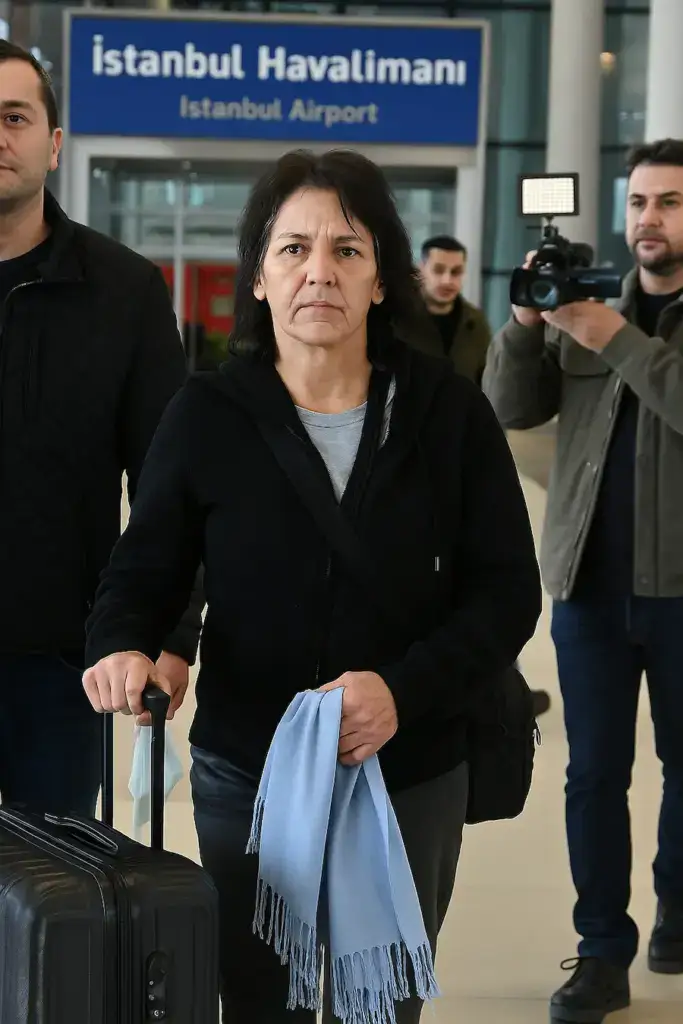 Kristi Martin p&aring; Istanbul lufthavn