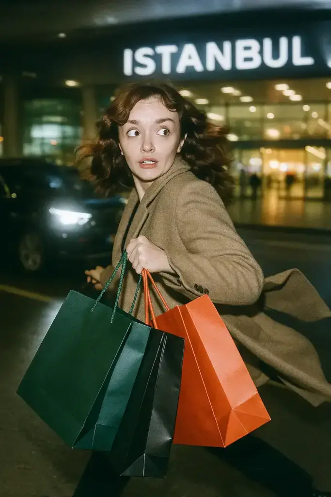 Olivia Cooke at istanbul airport