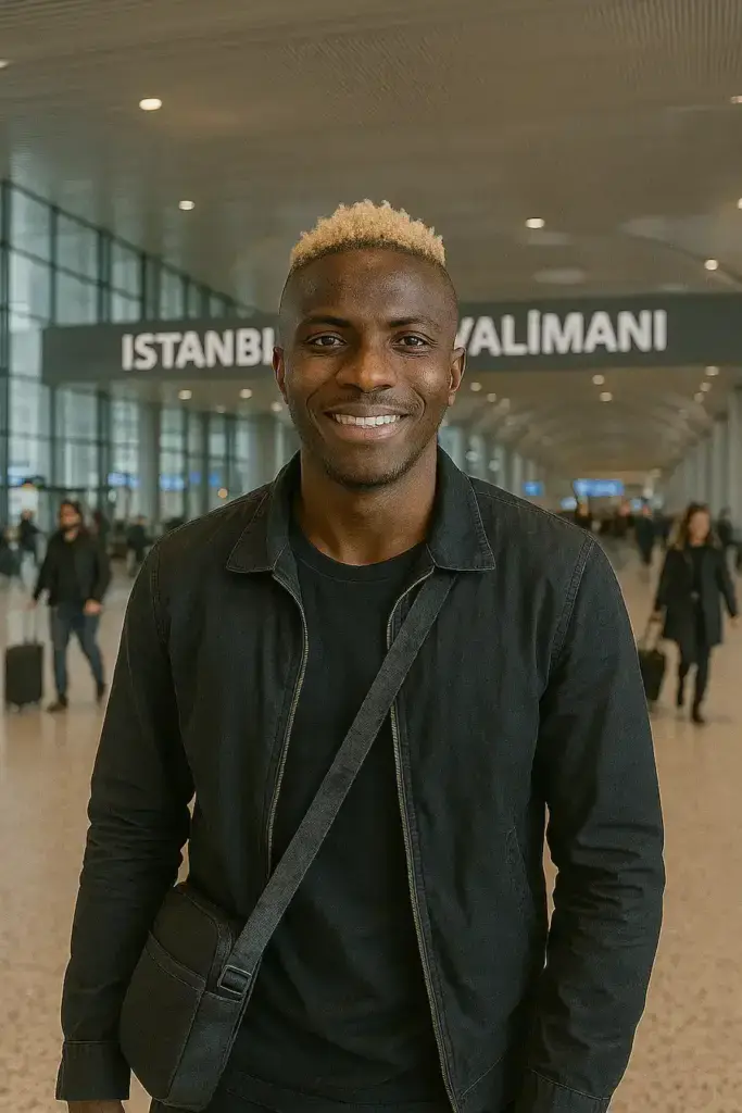 Victor Osimhen İstanbul havaalanında