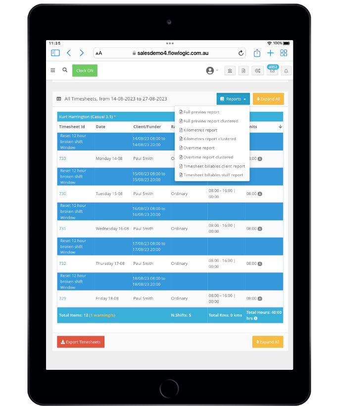 ndis software flowgic ipad screenshot ndis software flowgic ipad screenshot