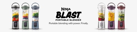 Ninja-Blast-portable-blender-banner-with-6-different-coloured-ninja-blasts-and-the-wording-Ninja-Blast-Portable-Blender-portable-blending-with-power-finally-frosted-fusions