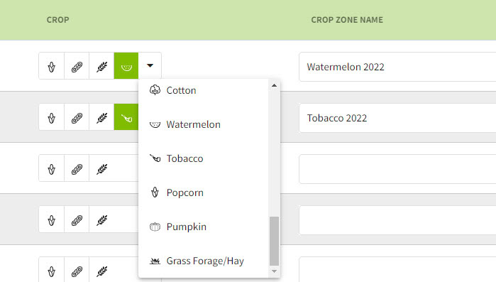 Traction farm management software handles multiple crops.