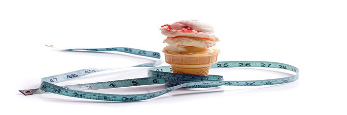 Low-Calorie-Homemade-Ice-Cream-For-Guilt-Free-Indulgence-featured-image-200x600w-blue-tape-measure-loosely-draped-around-ice-cream-in-a-waffle-cone-frosted-fusions