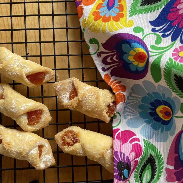 A tray of Easy pastries on a cooling rack.