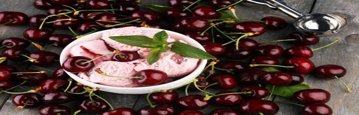 Homemade-Cherry-Ice-Cream-Recipes-featured-image-200x620w-cherry-ice-cream-with-fresh-cherries-scatted-around-and-an-ice-cream-scoop-frosted-fusions
