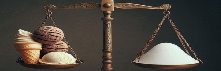 The-Ice-Cream-And-Sugar-Debate-featured-image-632x1950w-cropped-old-style-pendulum-scales-with-sugar-in-one-side-and-ice-cream-in-the-other-frosted-fusions-2-rotated