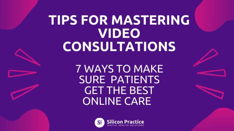 Header image for video consultations tips infographic