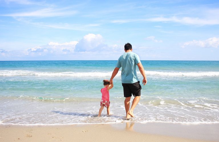 plage en famille