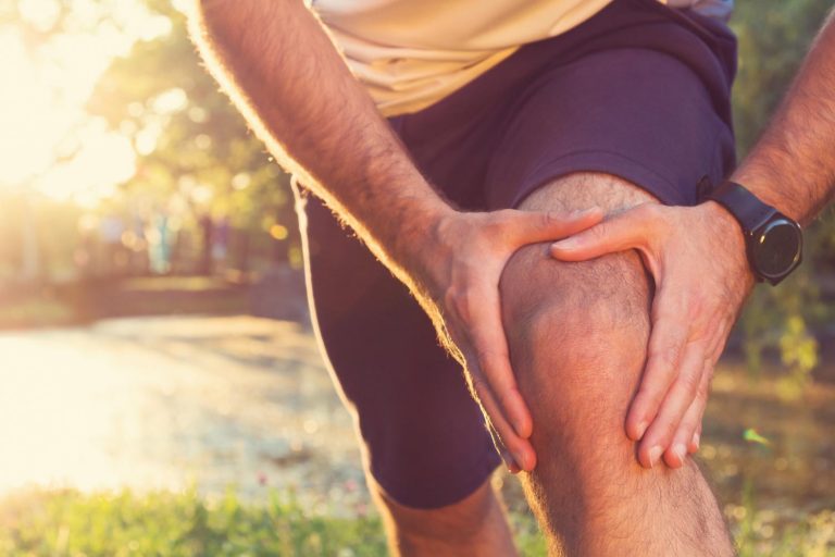 Knee pain caused by meniscal tears