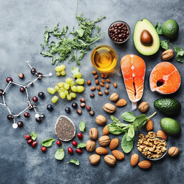 Alimentation Anti-inflammatoire : une vari&eacute;t&eacute; d'aliments sains et tr&egrave;s nutritifs