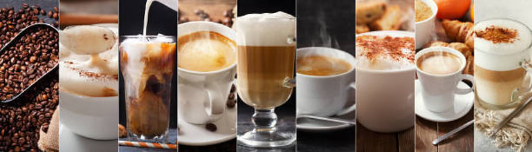 the-perfect-brew-homemade-coffee-ice-cream-image-4-line-up-of-several-different-coffee-styles-frosted-fusions