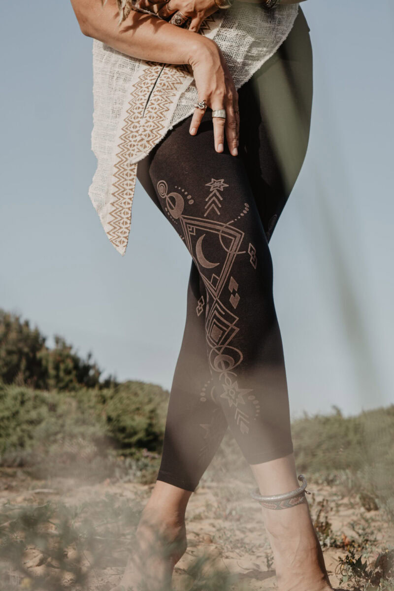 leggings-mond-symbol-schwarz