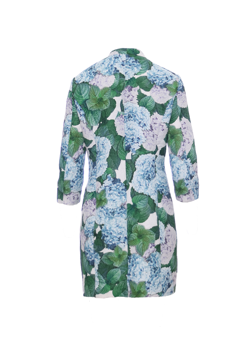 Designer jacket dress floral print