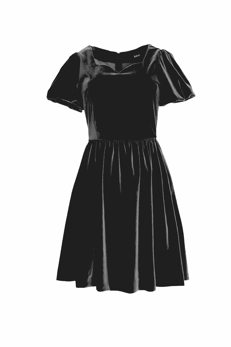 Designer velvet mini dress for rent party outfit