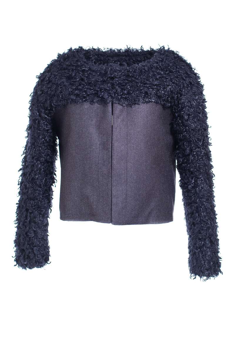 x251216 555 JACKET WITH ARTIFICIAL FUR