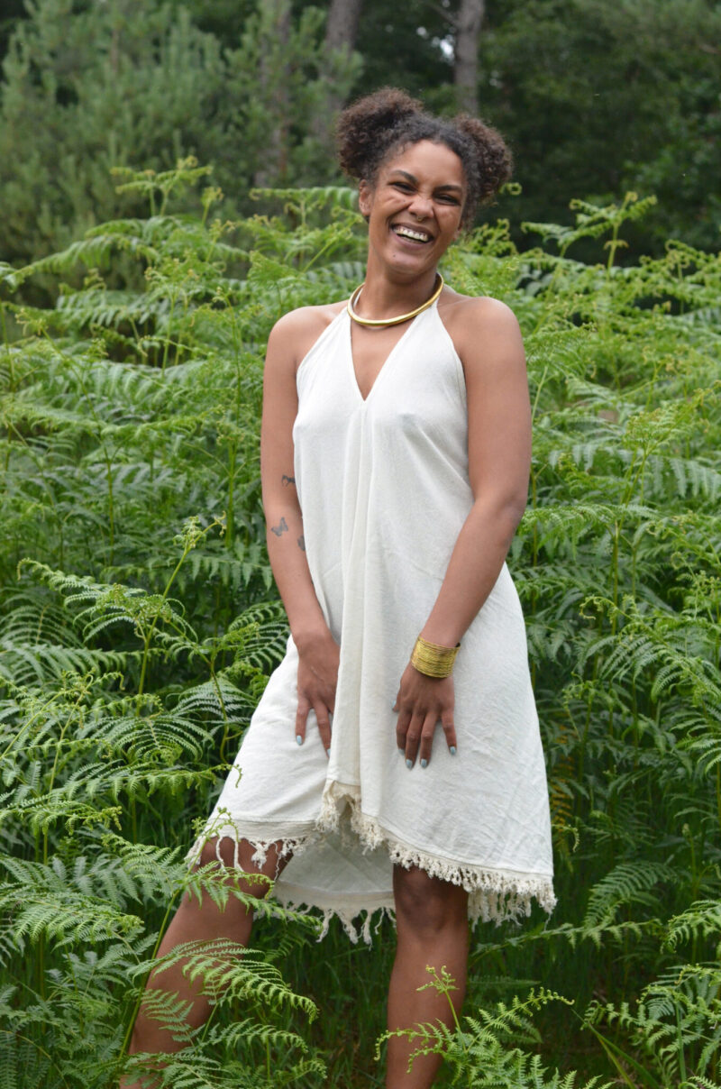 Kleid "Ibizastyle" -weiß- – Bild 4
