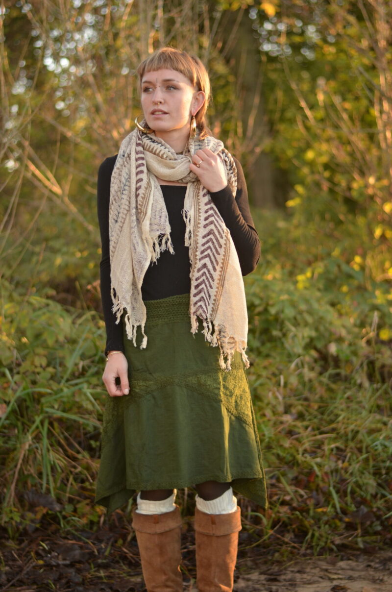 zipfel-lagen-rock-gruen-bohemian-chic
