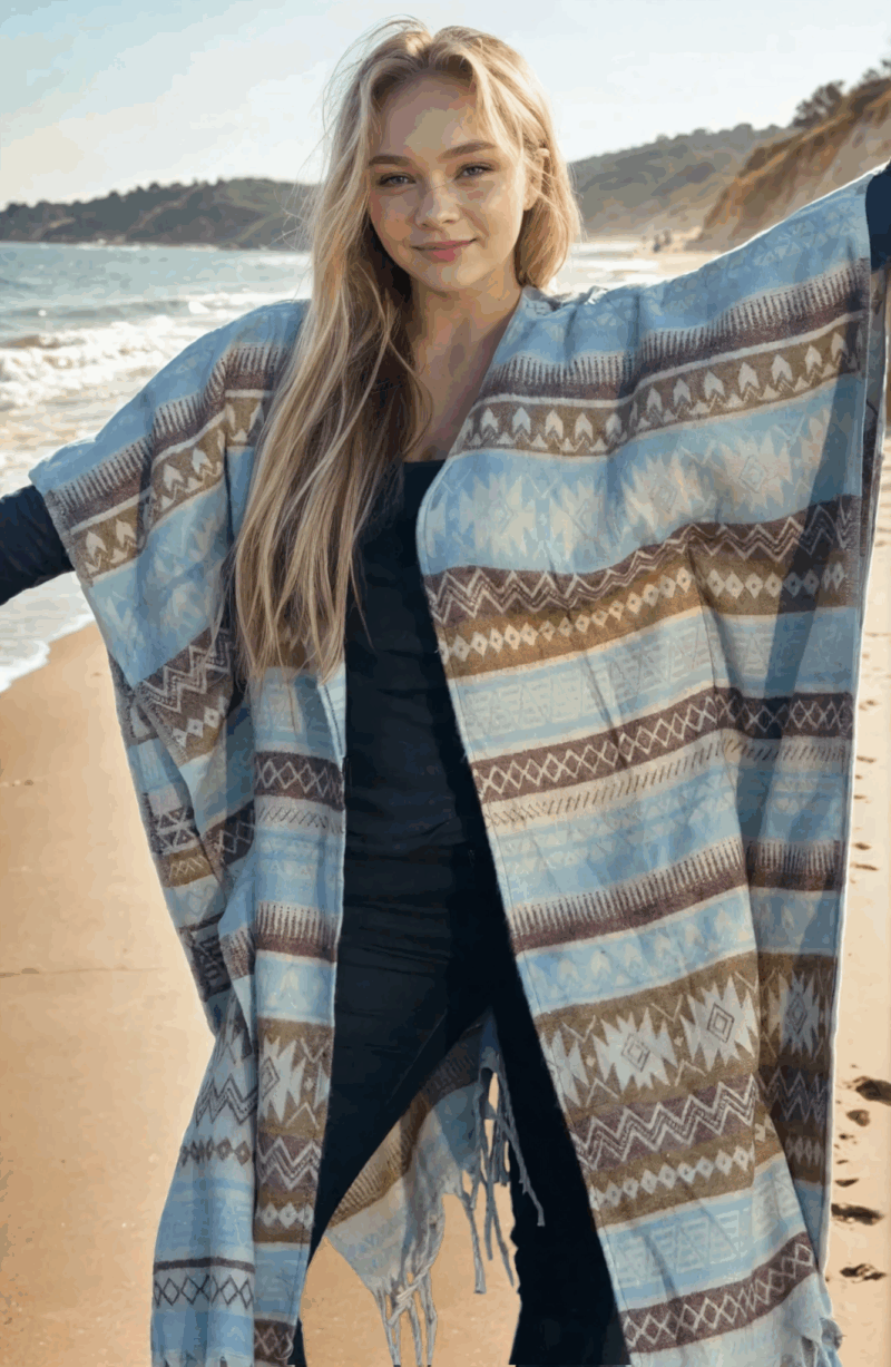boho-poncho-beige-tuerkis