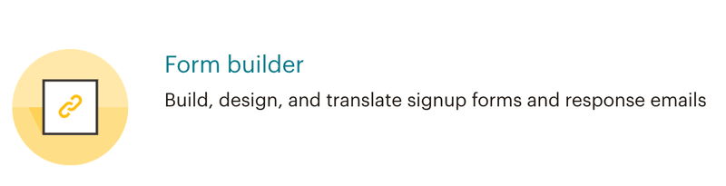 form builder mailchimp